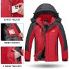imageTACVASEN Winter Jacket Mens WaterResistant Fleece Jacket Snow Ski Jacket Military Tactical Jacket Coat Parka Hood RaincoatRed