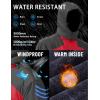 imageTACVASEN Winter Jacket Mens WaterResistant Fleece Jacket Snow Ski Jacket Military Tactical Jacket Coat Parka Hood RaincoatRed