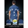imageTACVASEN Mens Breathable Quick Dry Solid Convertible Long Sleeve Shirt Fishing Hiking SafariBlue