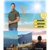 imageTACVASEN Mens Breathable Quick Dry Solid Convertible Long Sleeve Shirt Fishing Hiking SafariGreen