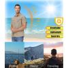 imageTACVASEN Mens Breathable Quick Dry Solid Convertible Long Sleeve Shirt Fishing Hiking SafariKhaki