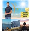 imageTACVASEN Mens Breathable Quick Dry Solid Convertible Long Sleeve Shirt Fishing Hiking SafariNavy