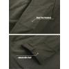 imageTACVASEN Mens Tactical Military 14 Zip Pullover Cotton Long Sleeve Shirt Green XL