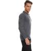 imageTACVASEN Mens Tactical Military Shirt 14 Zip Long Sleeve Combat Shirt with Pockets Lightweight Army Training PaintballLight Grey
