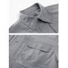 imageTACVASEN Mens Tactical Shirts Long Sleeve Quick Dry Breathable Button Down Fishing Work Safari Hiking Camping HuntingLight Grey