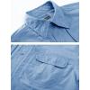 imageTACVASEN Mens Tactical Shirts Long Sleeve Quick Dry Breathable Button Down Fishing Work Safari Hiking Camping HuntingSky Blue