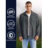 imageTACVASEN Mens Tactical Shirts Quick Dry UV Protection Breathable Long Sleeve Hiking Fishing Button ShirtsDark Grey