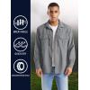 imageTACVASEN Mens Tactical Shirts Quick Dry UV Protection Breathable Long Sleeve Hiking Fishing Button ShirtsGrey