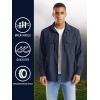 imageTACVASEN Mens Tactical Shirts Quick Dry UV Protection Breathable Long Sleeve Hiking Fishing Button ShirtsNavy