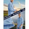 imageTACVASEN Mens Tactical Shirts Quick Dry UV Protection Breathable Long Sleeve Hiking Fishing Button ShirtsSky Blue