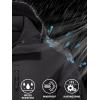 imageTACVASEN Mens Tactical Jacket with Hood Water Resistant Special Ops Military Softshell CoatBlack
