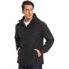imageTACVASEN Mens Tactical Jacket with Hood Water Resistant Special Ops Military Softshell CoatBlack