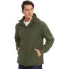 imageTACVASEN Mens Tactical Jacket with Hood Water Resistant Special Ops Military Softshell CoatGreen