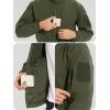 imageTACVASEN Mens Tactical Jacket with Hood Water Resistant Special Ops Military Softshell CoatGreen