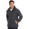 imageTACVASEN Mens Tactical Jacket with Hood Water Resistant Special Ops Military Softshell CoatGrey
