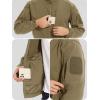 imageTACVASEN Mens Tactical Jacket with Hood Water Resistant Special Ops Military Softshell CoatKhaki