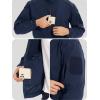 imageTACVASEN Mens Tactical Jacket with Hood Water Resistant Special Ops Military Softshell CoatNavy