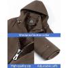 imageTACVASEN Mens Winter Jacket Cotton Military Jackets Fleece Lined Thick Work Coats Warm Cargo Jackets with HoodedA149 Coffee