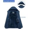 imageTACVASEN Mens Winter Jacket Cotton Military Jackets Fleece Lined Thick Work Coats Warm Cargo Jackets with HoodedA149 Denim Blue