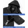 imageTACVASEN Mens Winter Jacket Cotton Military Jackets Fleece Lined Thick Work Coats Warm Cargo Jackets with HoodedB148 Black