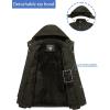 imageTACVASEN Mens Winter Jacket Cotton Military Jackets Fleece Lined Thick Work Coats Warm Cargo Jackets with HoodedB148 Green