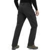 imageTACVASEN Mens Winter Pants 9 Pockets Fleece Snow Hiking Pants WaterResistant Warm Softshell Thick Tactical PantsBlack