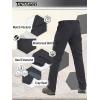 imageTACVASEN Mens Winter Pants 9 Pockets Fleece Snow Hiking Pants WaterResistant Warm Softshell Thick Tactical PantsBlack