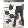 imageTACVASEN Mens Winter Pants 9 Pockets Fleece Snow Hiking Pants WaterResistant Warm Softshell Thick Tactical PantsGray