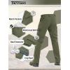 imageTACVASEN Mens Winter Pants 9 Pockets Fleece Snow Hiking Pants WaterResistant Warm Softshell Thick Tactical PantsGreen