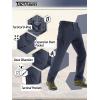imageTACVASEN Mens Winter Pants 9 Pockets Fleece Snow Hiking Pants WaterResistant Warm Softshell Thick Tactical PantsNavy