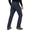 imageTACVASEN Mens Winter Pants 9 Pockets Fleece Snow Hiking Pants WaterResistant Warm Softshell Thick Tactical PantsNavy