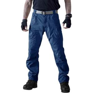 imageTACVASEN Mens Tactical Pants Lightweight 9 Pockets Cargo Hiking Pants Water Resistant Work Pants for Men ConstructionRoyal Blue