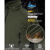 imageTACVASEN Mens Special Ops Military Jacket Water Resistant Windproof Tactical Winter Zip Up Rain Coat Hunting OutdoorsGreen