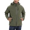 imageTACVASEN Mens Special Ops Military Jacket Water Resistant Windproof Tactical Winter Zip Up Rain Coat Hunting OutdoorsGreen