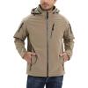 imageTACVASEN Mens Special Ops Military Jacket Water Resistant Windproof Tactical Winter Zip Up Rain Coat Hunting OutdoorsKhaki