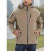 imageTACVASEN Mens Special Ops Military Jacket Water Resistant Windproof Tactical Winter Zip Up Rain Coat Hunting OutdoorsKhaki