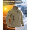 imageTACVASEN Mens Special Ops Military Jacket Water Resistant Windproof Tactical Winter Zip Up Rain Coat Hunting OutdoorsKhaki