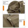 imageTACVASEN Mens Special Ops Military Jacket Water Resistant Windproof Tactical Winter Zip Up Rain Coat Hunting OutdoorsKhaki