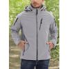 imageTACVASEN Mens Special Ops Military Jacket Water Resistant Windproof Tactical Winter Zip Up Rain Coat Hunting OutdoorsLight Grey