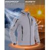 imageTACVASEN Mens Special Ops Military Jacket Water Resistant Windproof Tactical Winter Zip Up Rain Coat Hunting OutdoorsLight Grey