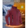 imageTACVASEN Mens Special Ops Military Jacket Water Resistant Windproof Tactical Winter Zip Up Rain Coat Hunting OutdoorsWine Red