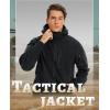 imageTACVASEN Mens Tactical Fleece Jacket Heavyweight Military Hoodie with 6 Pockets Winter Warm Coats Windproof OutdoorBlack