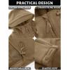 imageTACVASEN Mens Tactical Fleece Jacket Heavyweight Military Hoodie with 6 Pockets Winter Warm Coats Windproof OutdoorBrown