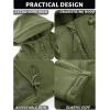 imageTACVASEN Mens Tactical Fleece Jacket Heavyweight Military Hoodie with 6 Pockets Winter Warm Coats Windproof OutdoorGreen