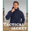 imageTACVASEN Mens Tactical Fleece Jacket Heavyweight Military Hoodie with 6 Pockets Winter Warm Coats Windproof OutdoorNavy