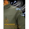 imageTACVASEN Mens Tactical Jackets Softshell Fleece Lined Lightweight Coats with Pockets Water Resistant Outdoor HikingAgreen