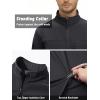 imageTACVASEN Mens Tactical Jackets Softshell Fleece Lined Lightweight Coats with Pockets Water Resistant Outdoor HikingBlack