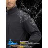 imageTACVASEN Mens Tactical Jackets Softshell Fleece Lined Lightweight Coats with Pockets Water Resistant Outdoor HikingBlack