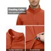 imageTACVASEN Mens Tactical Jackets Softshell Fleece Lined Lightweight Coats with Pockets Water Resistant Outdoor HikingDark Orange