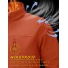 imageTACVASEN Mens Tactical Jackets Softshell Fleece Lined Lightweight Coats with Pockets Water Resistant Outdoor HikingDark Orange